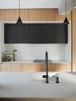 reforma de cocina. vista frontal